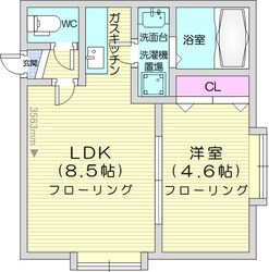 麻生駅 徒歩5分 3階の物件間取画像